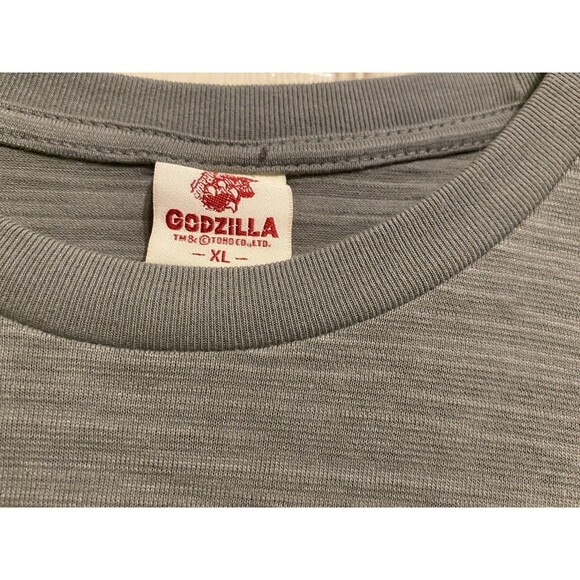 Godzilla Ukiyo-e 2 Side Graphics T-Shirt  GZUT-006 JAPAN XL / Fits L Gray NWT - Picture 9 of 16